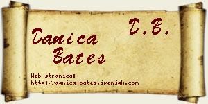 Danica Bates vizit kartica